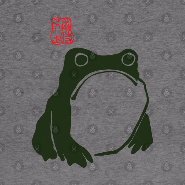 grumpy frog japanese by justin moore
